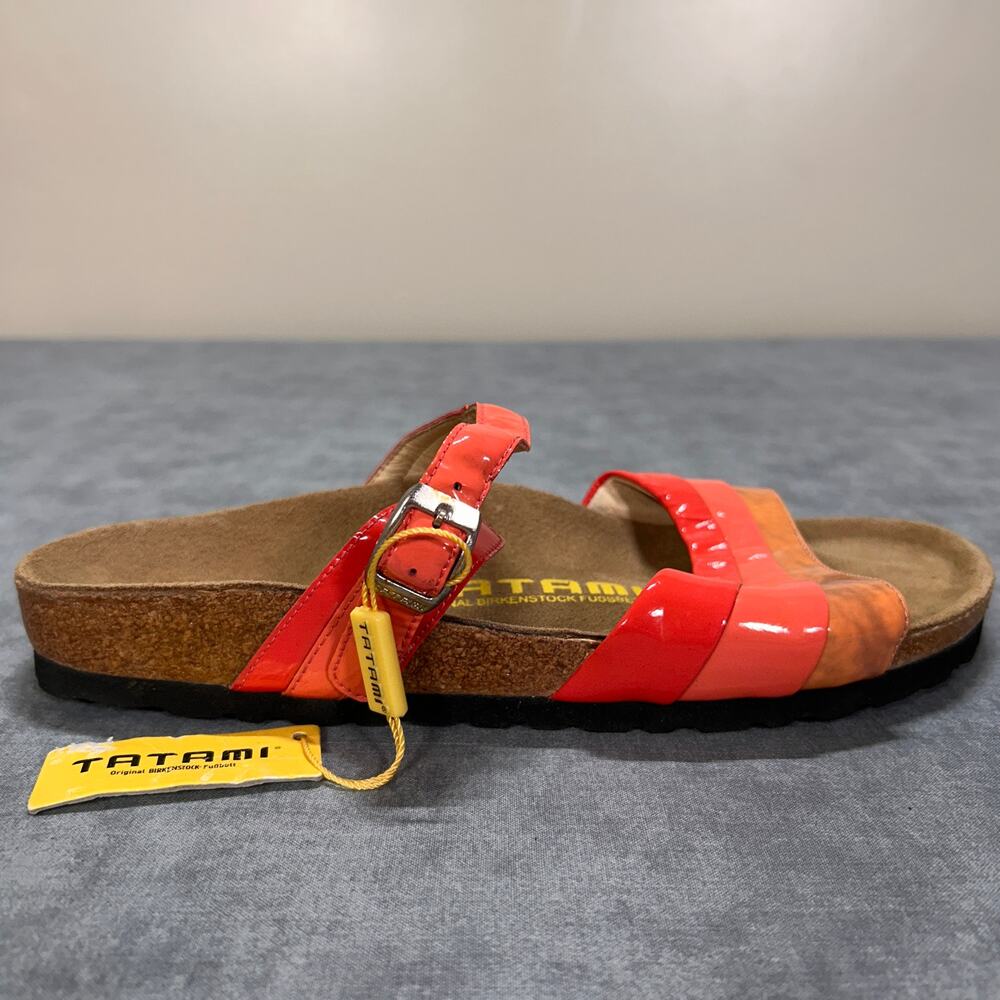TATAMI by Birkenstock Red Patent Leather Glossy Strappy Sandals EU 40 / US 9 NWT